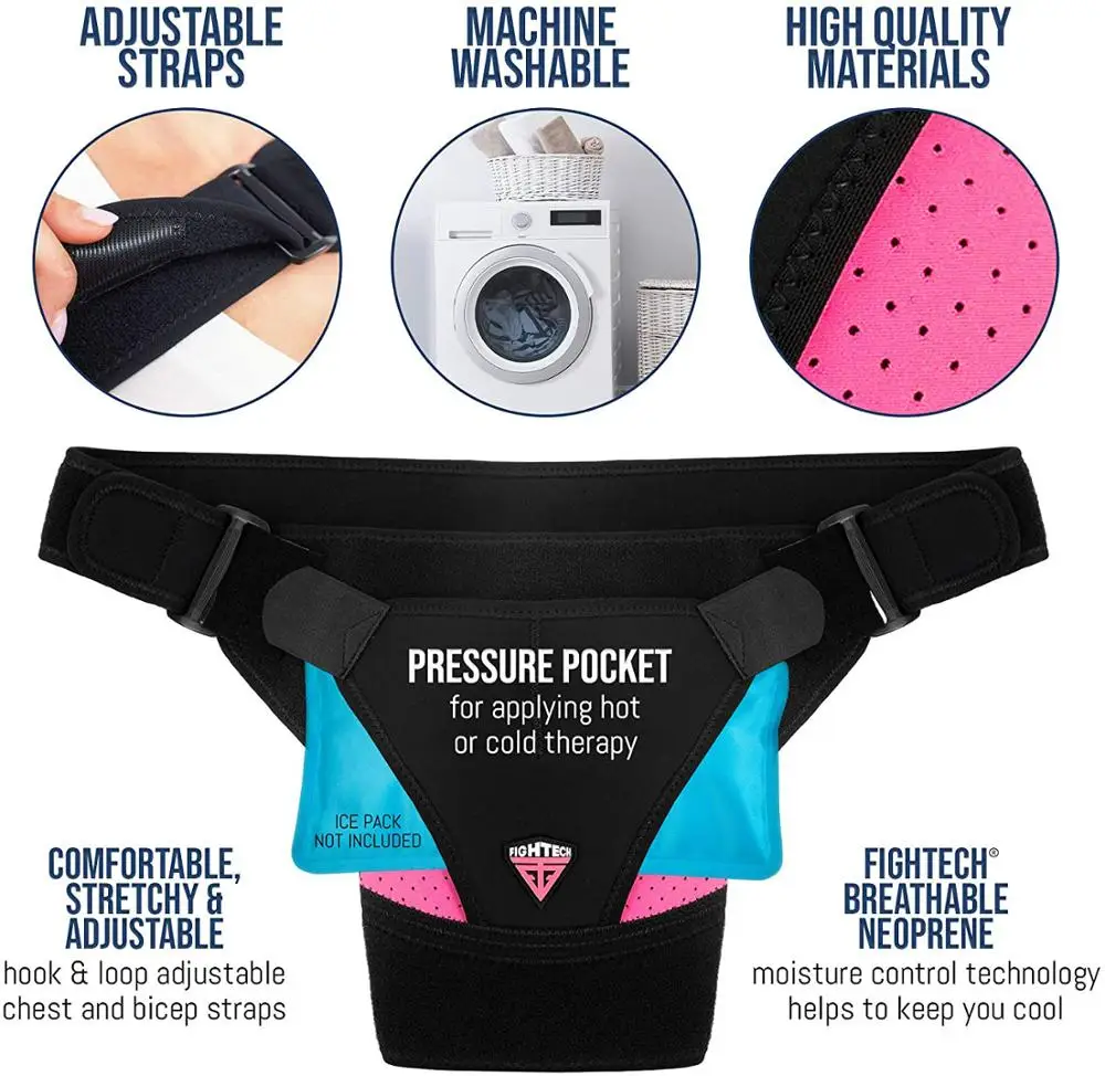 

Left or Right Arm Shoulder Brace with Pressure Pad Neoprene Shoulder Support Shoulder Pain Ice Pack Compression Sleeve Men Women