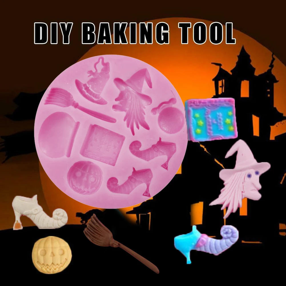Хэллоуин вечерние силиконовая форма для сахарных изделий украшения торта