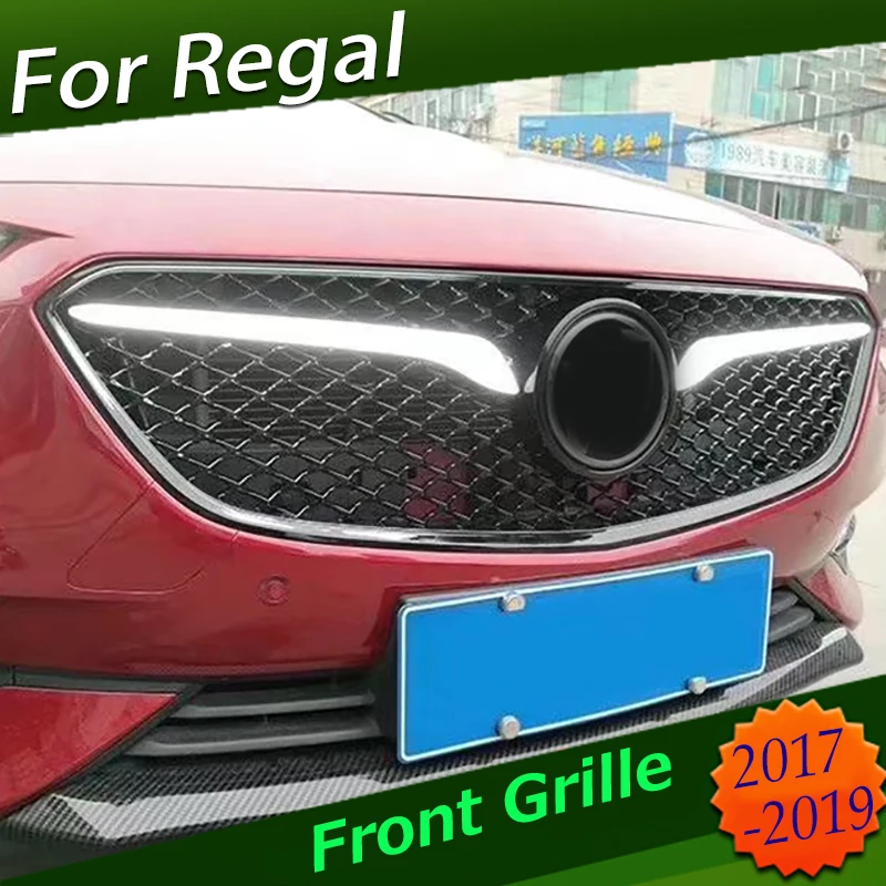 ABS передний бампер автомобиля решетка для Buick Regal 2017 2018 2019 новые светодиодные