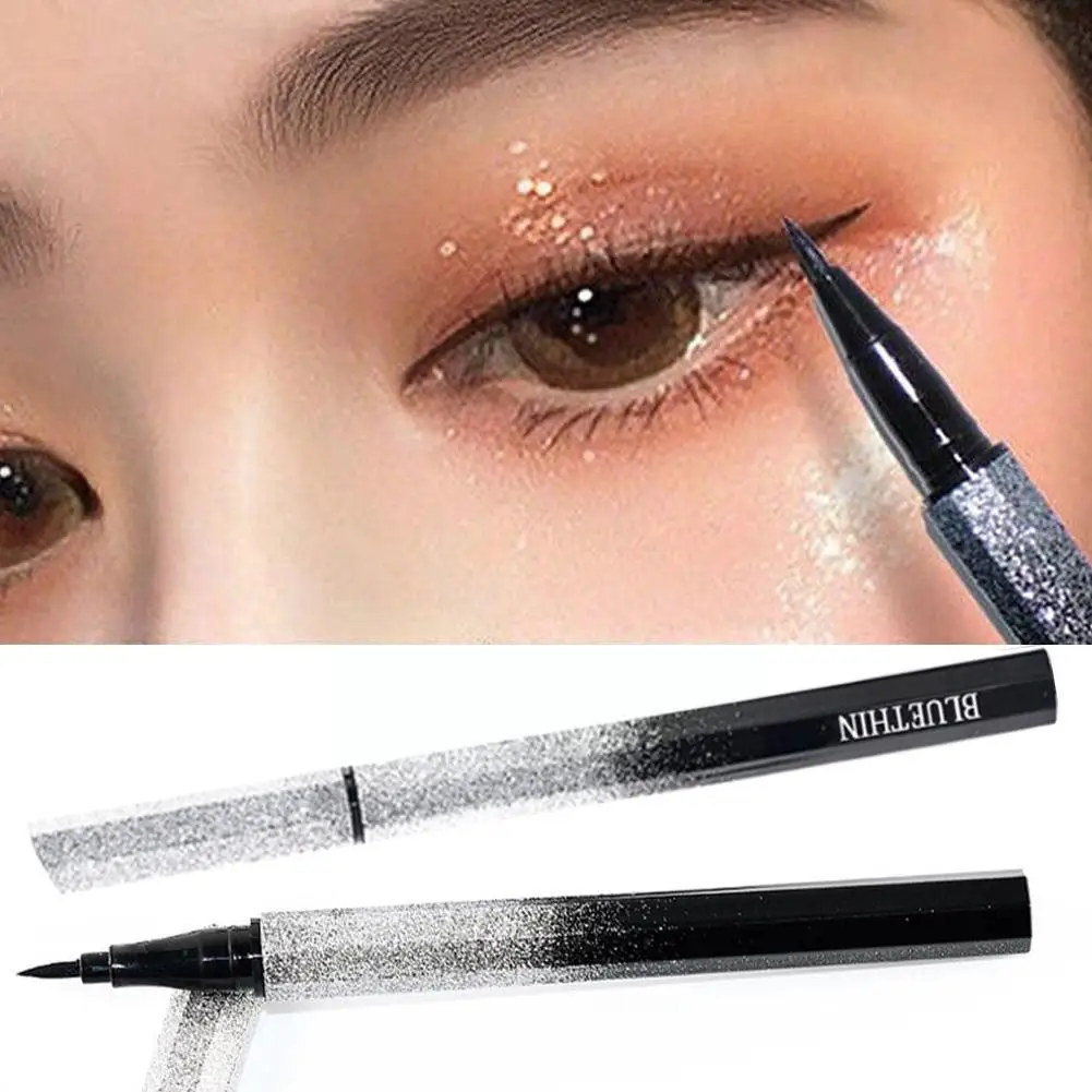 

Black Eyeliner Pen Durable Waterproof Not Easy To Halo Makeup Beginners Eyeliner Color Eye Dyeing D1U9