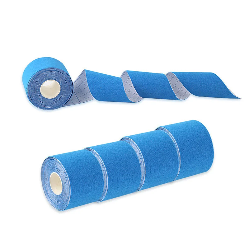 Кинезиологическая лента 5 м повязка для мышц рулон хлопковой эластичной ленты