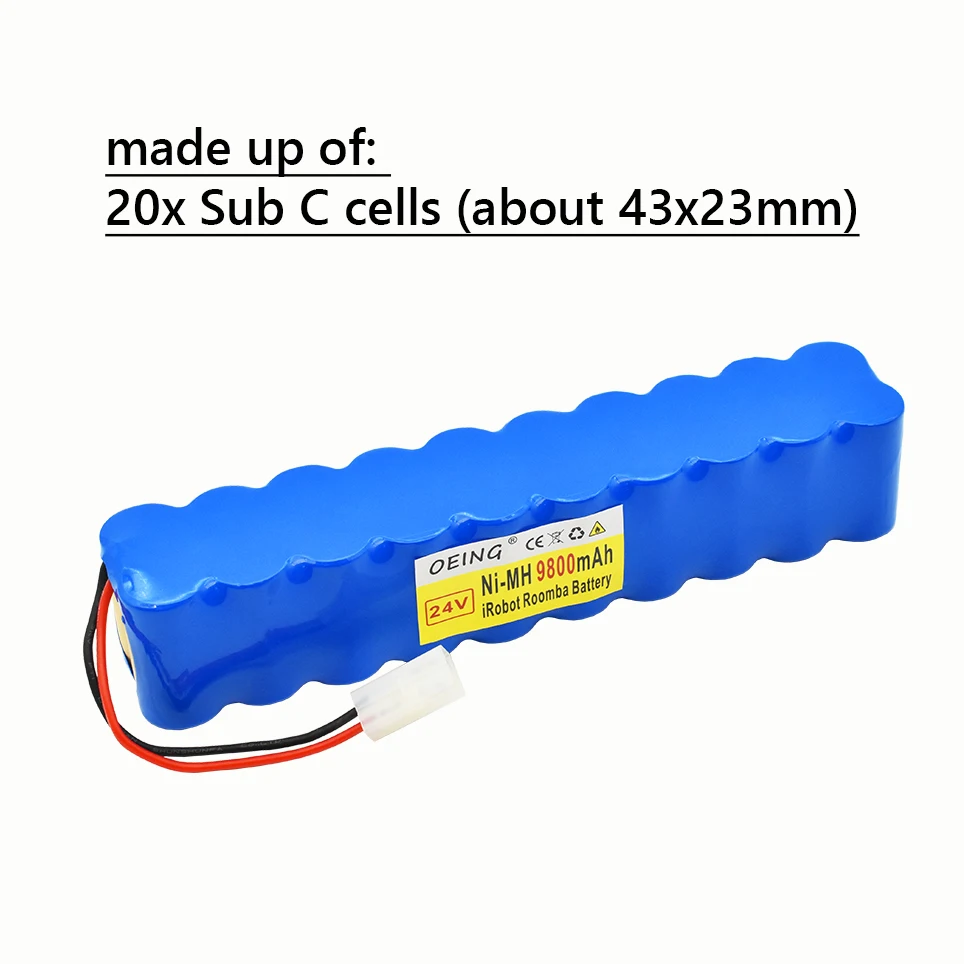 

NEW 9800mAh for Rowenta 24V NiMH Battery pack CD vacuum cleaner Besen air force Extreme RH8770 RH8771WS RH877501 RH8779 RH877901