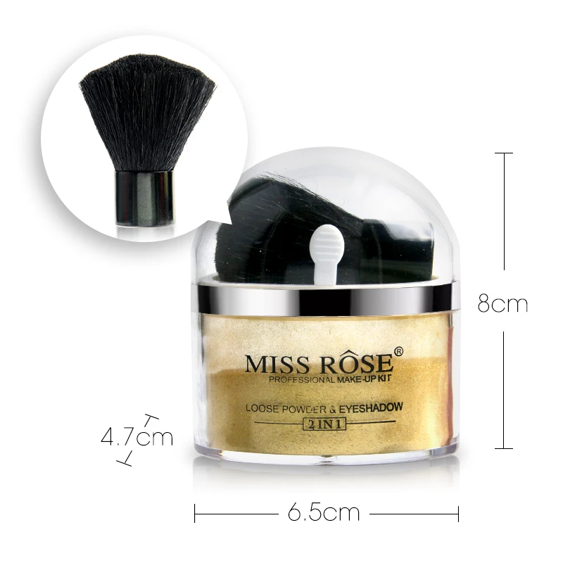 Miss Rose брендовые тени для век мерцающие блестящие натуральные золотые серебряные