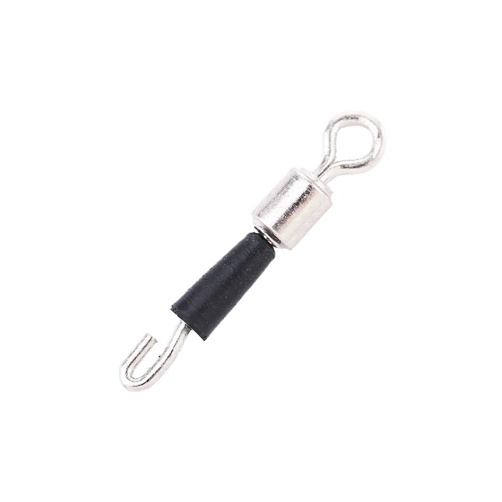 30/50pcs/lot Bearing Swivel Fishing Hook Fast Connector Solid Rings Rolling Line Quick Link Carp Accessories | Спорт и развлечения