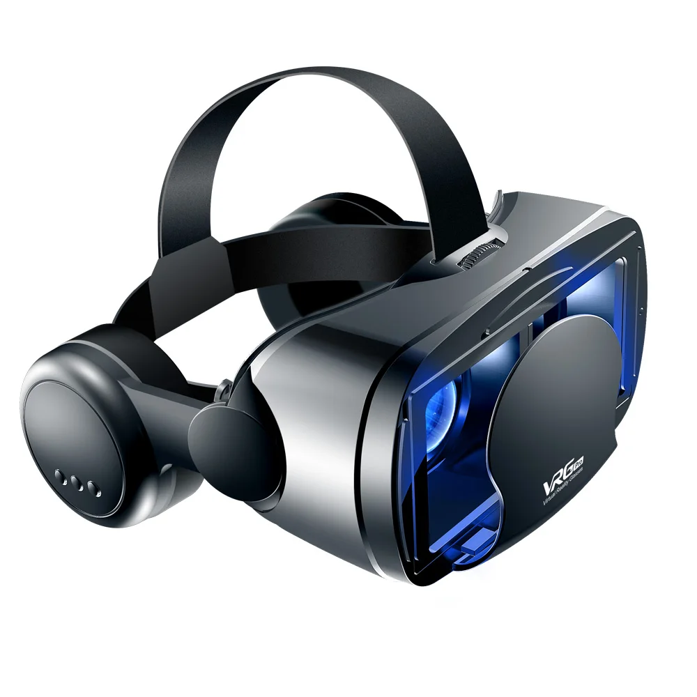 

3D Helmet Virtual Reality VR Glasses For 5 To 7 Inch Smartphones 3D Glasses Support 0-800 Myopia VR Headset For Mobile Phone