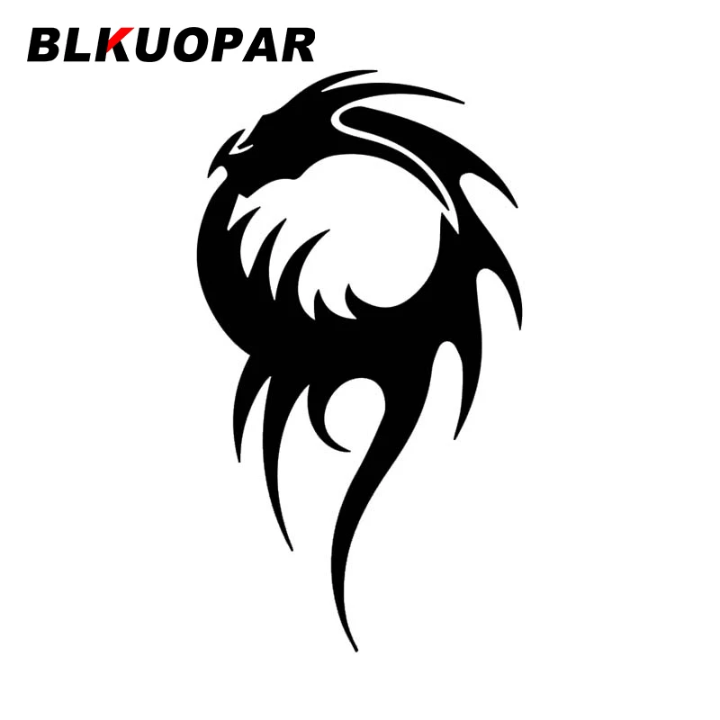 

BLKUOPAR Circle Rragon Logo Car Sticker Creative Occlusion Scratch Decal Waterproof Windshield Laptop Motorcycle Car Styling