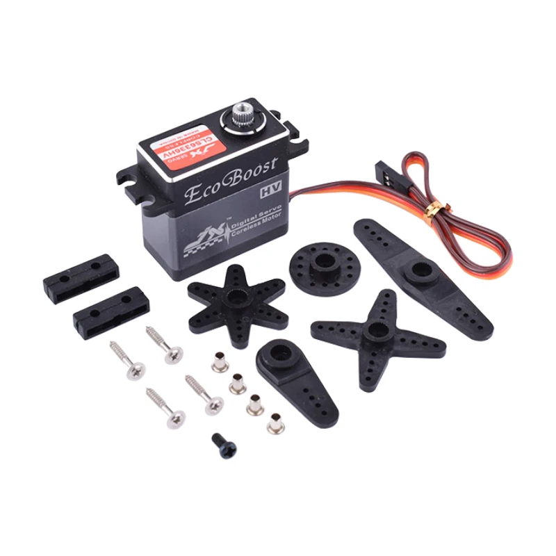 Servo Digital sin n&uacute;cleo JX CLS6336HV, engranaje de Metal de alto voltaje, 35KG, 7,4 V, para coche teledirigido 1/8 y avi&oacute;n de ala fija de 2000mm-1