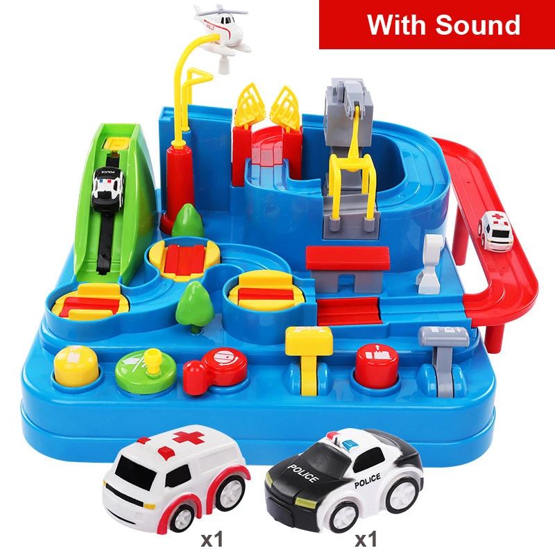 Детские ручные игрушечные машинки маленькие железнодорожные пути спасательные большие приключения игрушки для детей музыкальное освещение парковочные машины