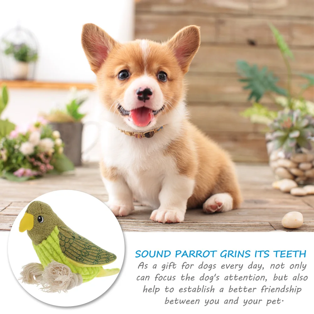 

Stuffed Dog Plush Squeaky Dog Tug of War Interactive Dog Chew