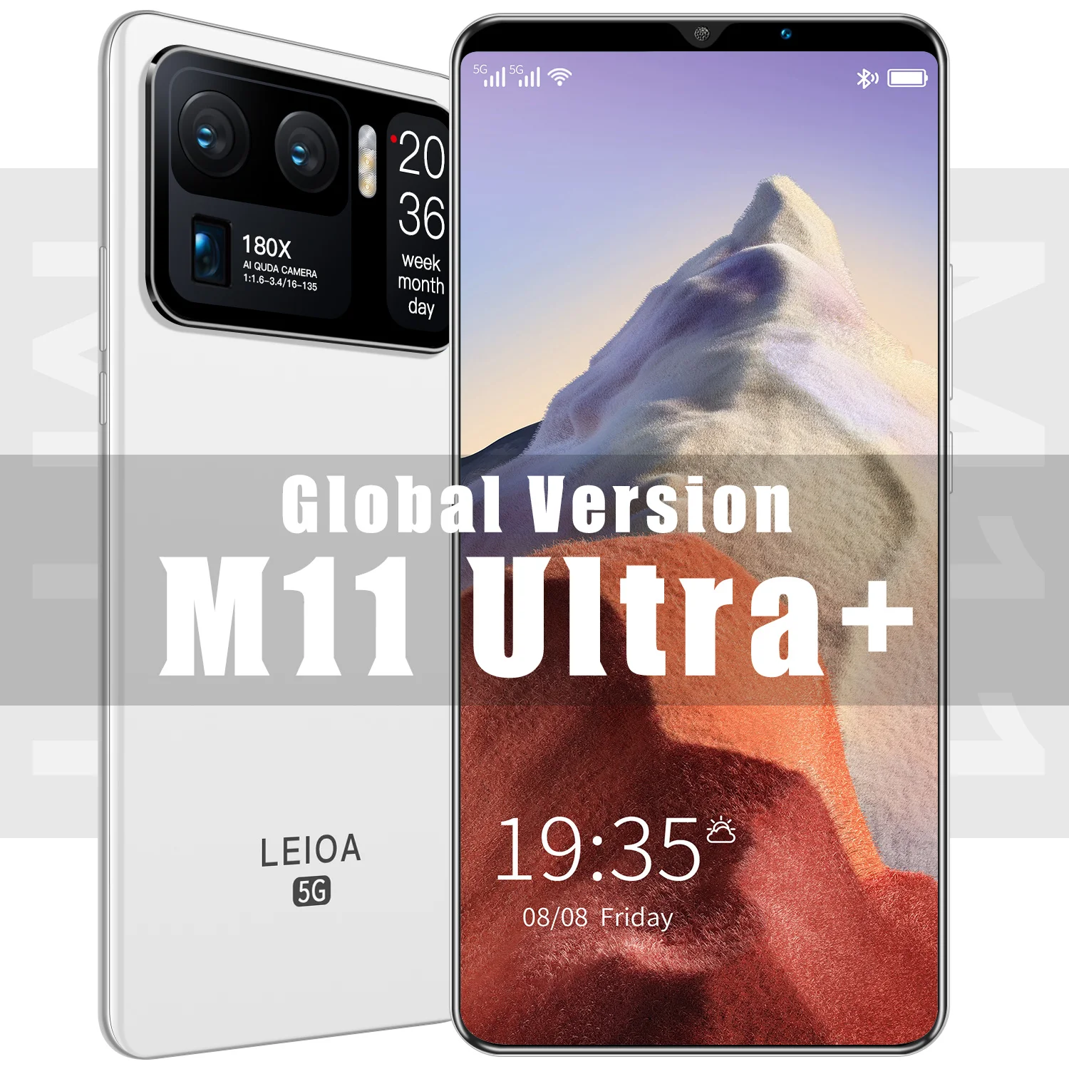 

M11U Smartphone Android Cell Phone 5G 8+128GB MT6889 Deca Core 24+48MP Unlocked Cell Phones Global Version Featured Phone