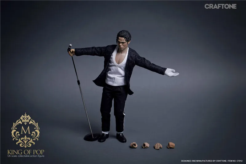 

CRAFTONE 1/6 Scale King of Pop Superstar Model 12 inch Action Figure Full Set for Collection