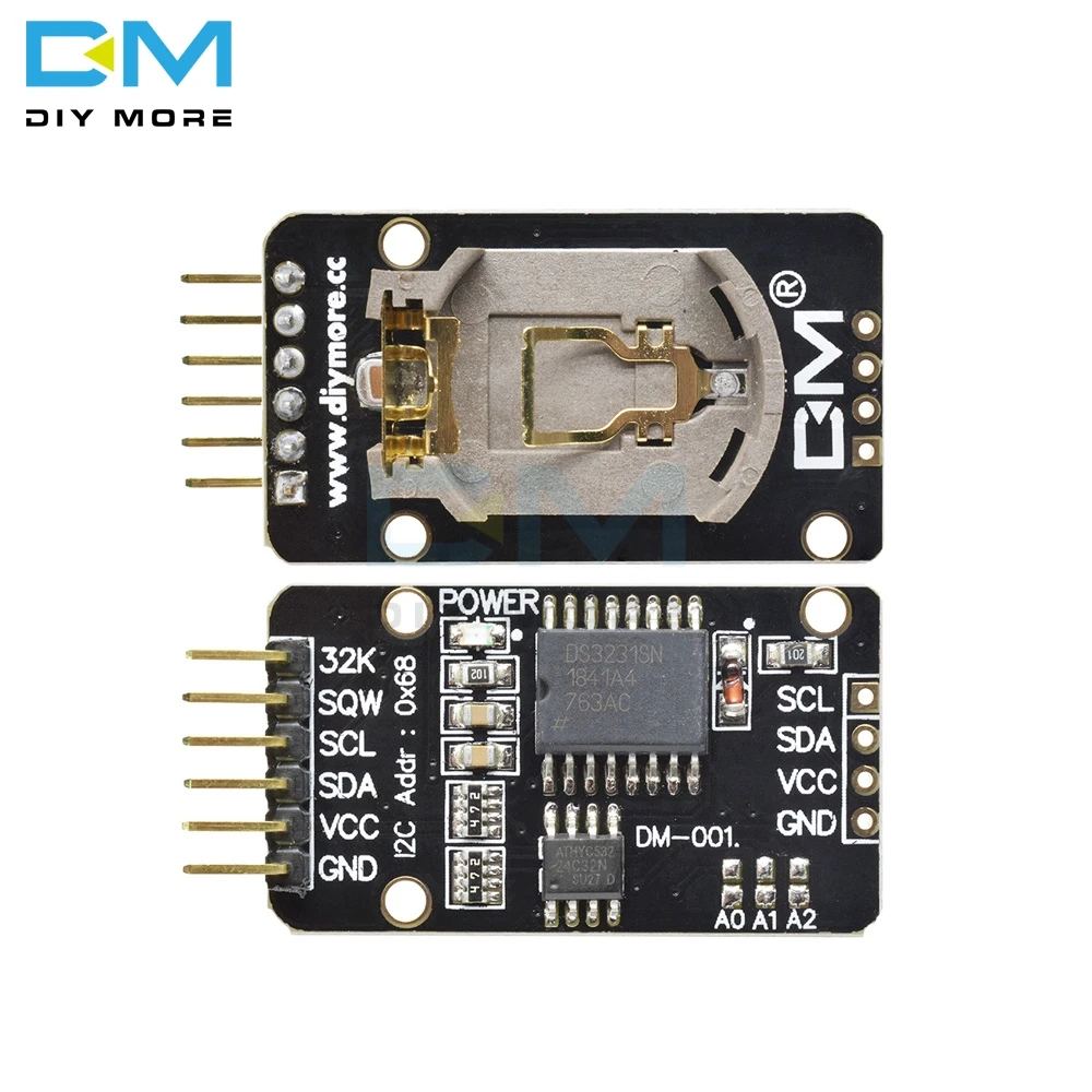 Diymore 3 до 5 V DS3231SN DS3231 AT24C32 IIC точность часы реального времени RTC памяти модуль для