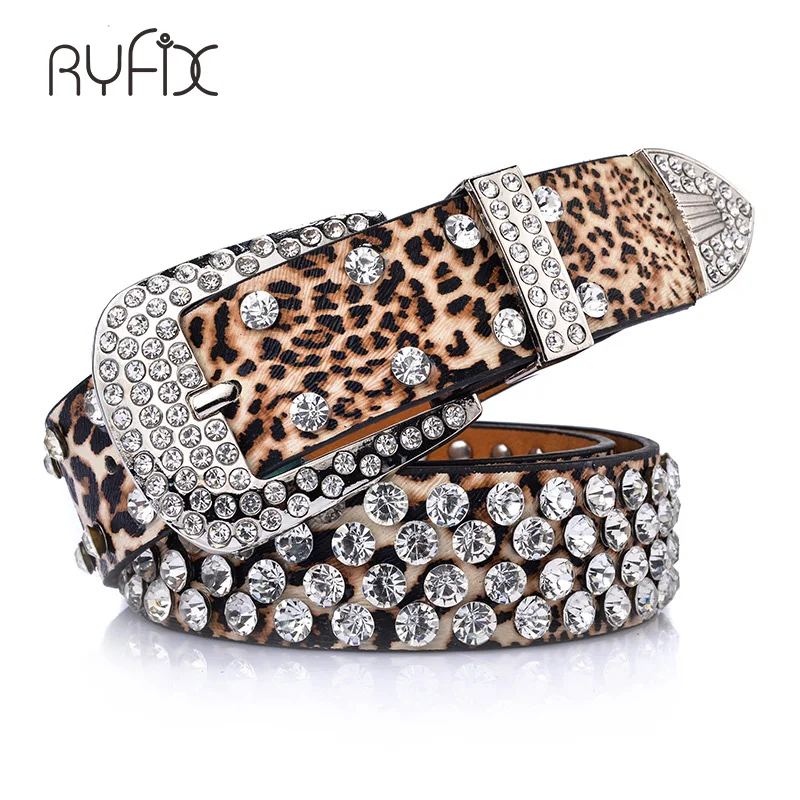 2021 женские пояса леопардовым узором из PU искусственной кожи (ПУ) с цельными