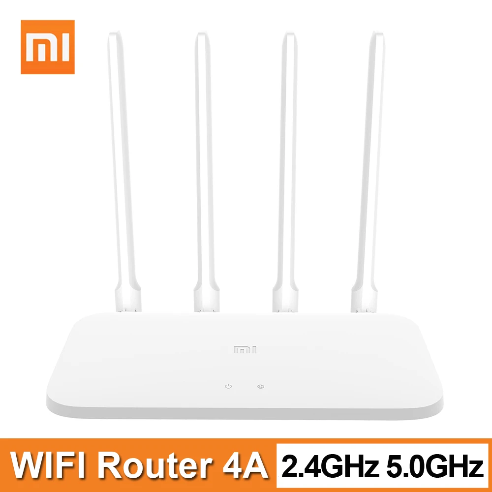 Маршрутизатор Xiaomi 4A 2 4 ГГц + 5 Wi-Fi роутер антенны управление приложением Mi