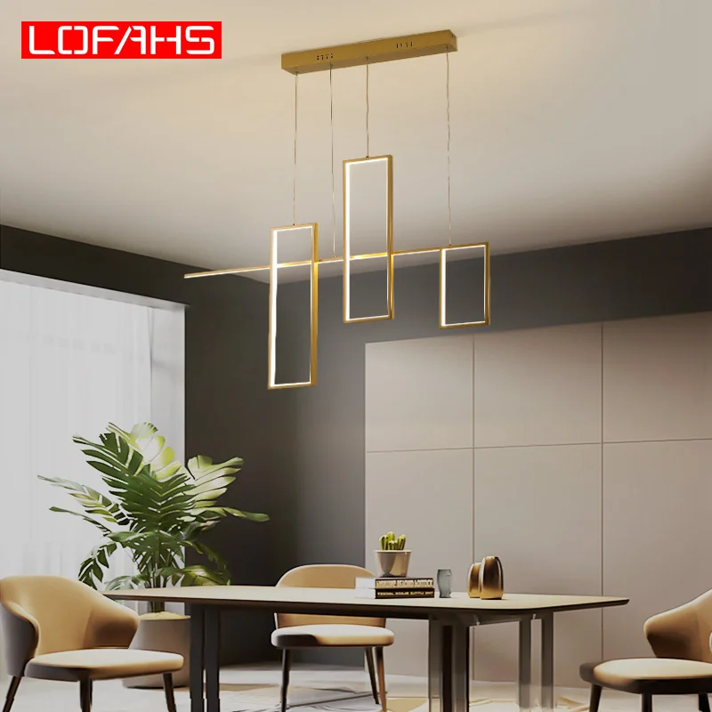 LOFAHS Современная подвесная светодиодная Люстра для гостиной помещения офиса