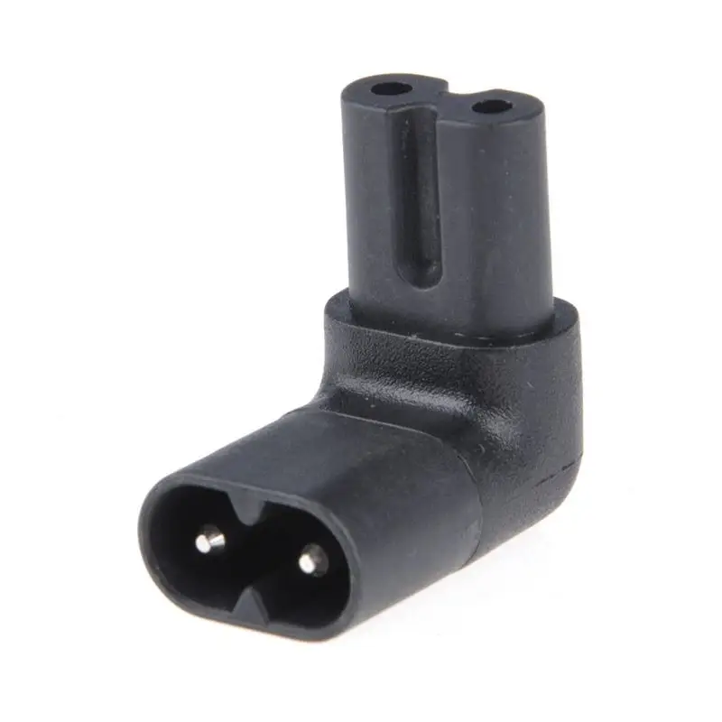 2.5A IEC320-C8 to C7 90 Degree Up Angle Angled Power Adapter Converter 110-250V |