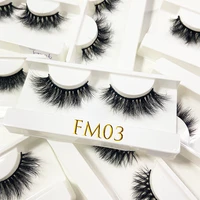 1 pair 3d mink eyelash super fluffy fm styles 18mm 20mm handmade dramatic supplies bulk lashes wholesale resuable makeup tools