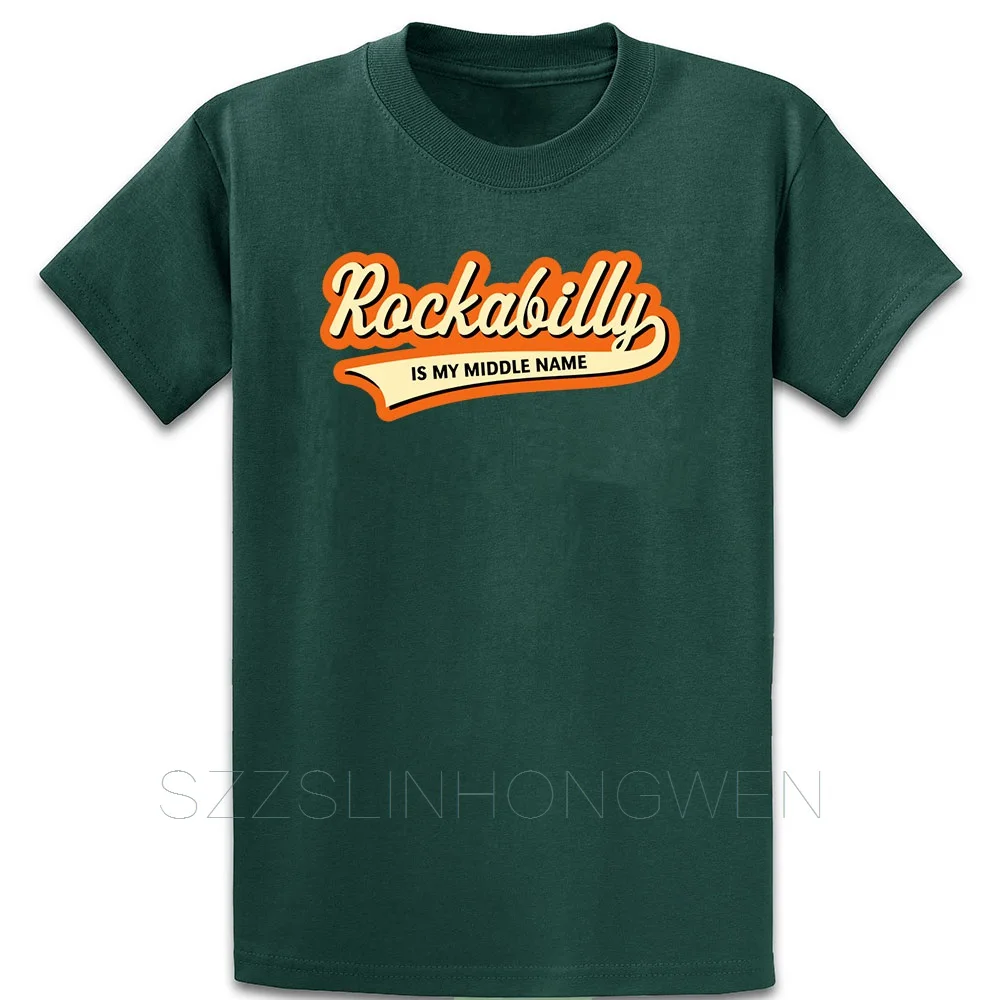 Футболка Rockabilly Is My Middle Name 3c базовая Однотонная футболка весенне осенняя с принтом