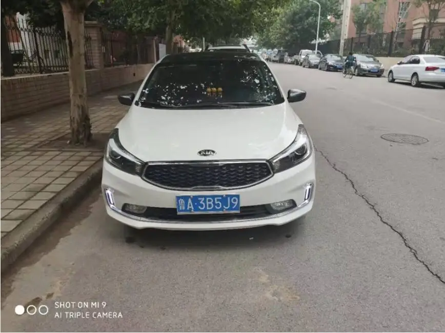 Один комплект~ года для Kia K3 дневной свет Cerato автомобильные аксессуары светодиодный DRL фары для Kia K3 Противотуманные фары