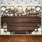 Свадебные фоны на заказ, белая цветочная гирлянда, праздничный фон для фотосъемки, фотостудия, декор для фотозоны, реквизит