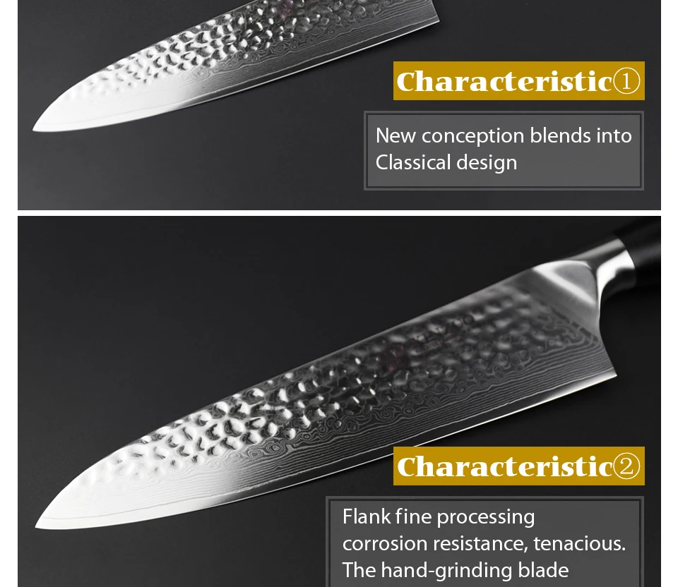 XINZUO " дюймовый нож Gyuto 10Cr15CoMoV японский Дамасская сталь Newarrival кухонные инструменты поварские ножи G10 Ручка