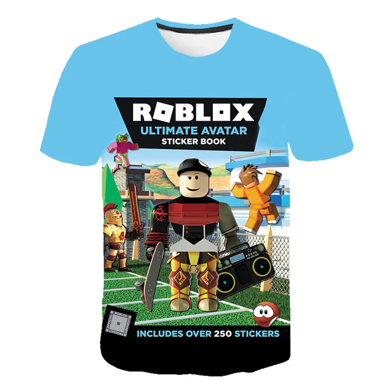 

Kids Robloxing T-shirt Girls Boy Cartoon Tees Tops Popular Block Toys Kawaii Children's T Shirt Fashion Hip-Hop Teens Streetwear