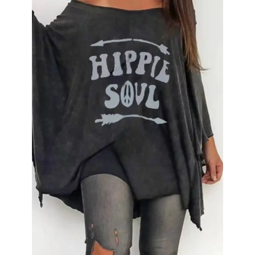 Женская Повседневная летняя футболка свободные топы с вырезом лодочкой