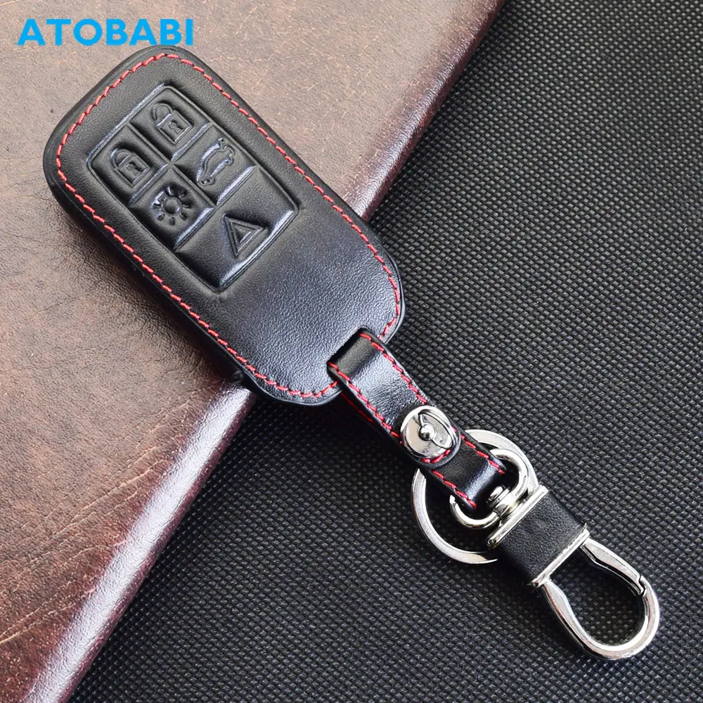 

ATOBABI Leather Car Key Case For Volvo XC70 XC60 V70 V60 S80 S60 V40 Remote Fob Protector Cover Keychain Holder Auto Accessories