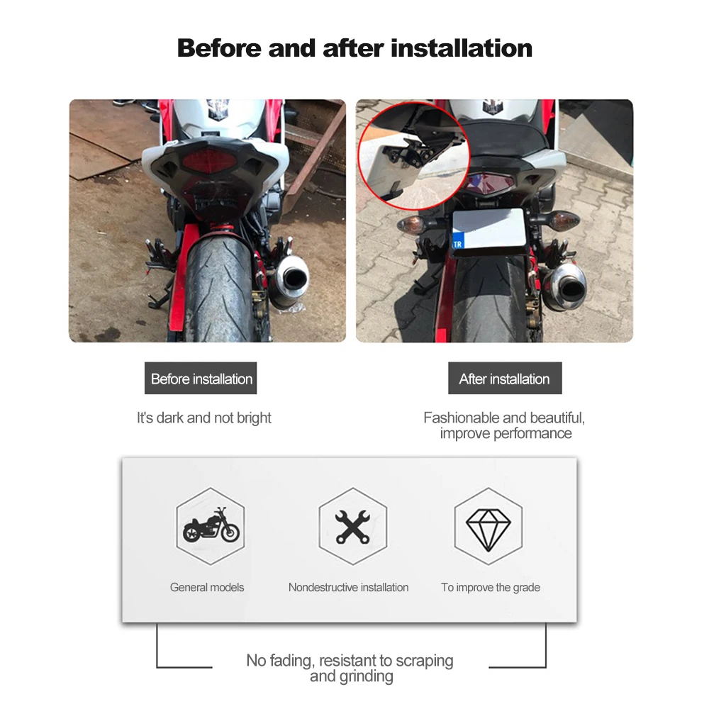 Держатель для заднего номерного знака мотоцикла и указатель поворота Honda For Kawasaki