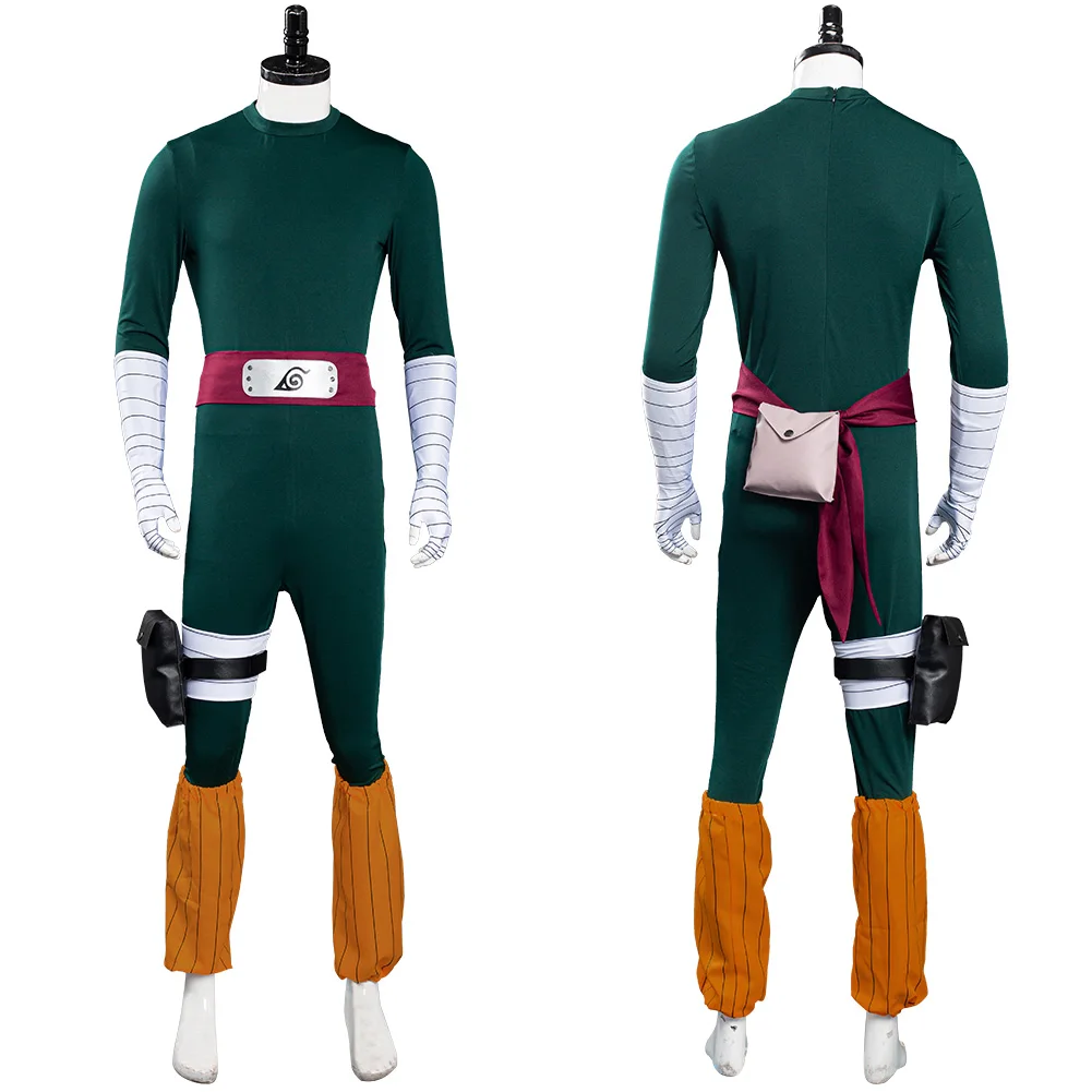 Костюм для косплея Rock Lee комбинезон наряд Униформа карнавальный костюм на
