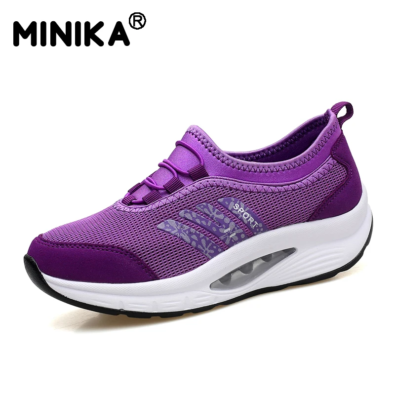 Модная женская обувь на платформе женские кроссовки дышащая удобная