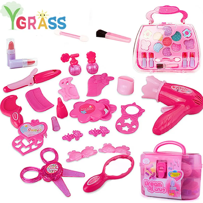 Детские игрушки Парикмахерская для девочек Детская косметика игры детей ролевые