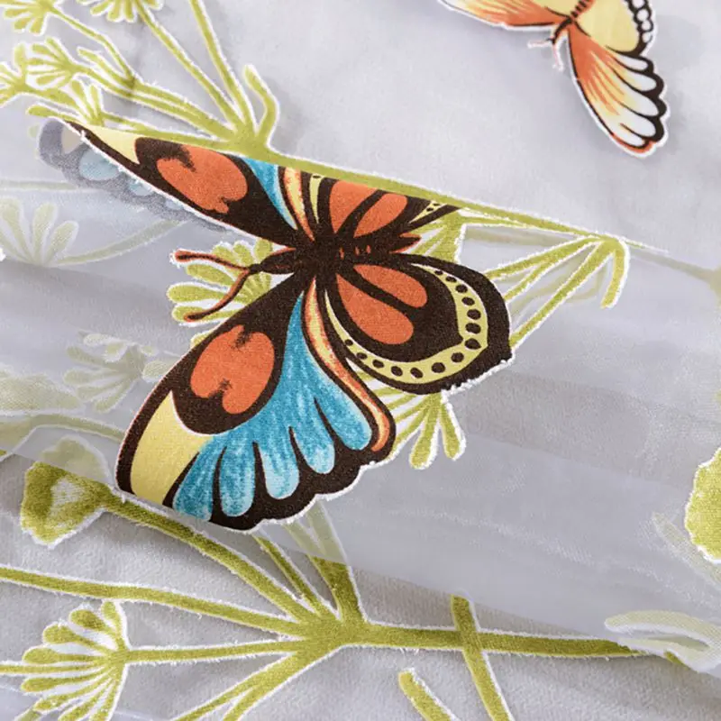 100x200cm Butterfly Curtain Panel Roman Window Valance Kitchen Curtains String Fabric For Yarn Rustic Screen Home Decorations | Дом и сад