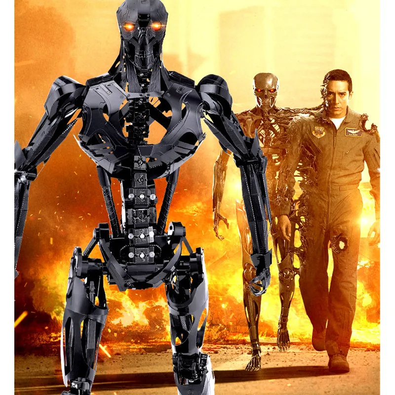 3D металлическая головоломка здание Терминатор Темный Fate REV 9 DIY лазерная резка
