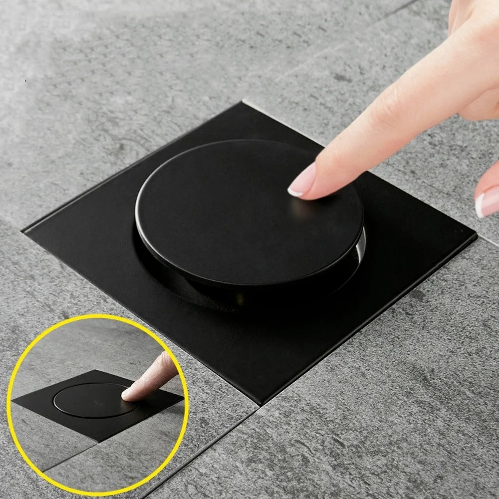 

Bounce Floor Drain, Press Anti-Insect And Deodorant Floor Drain Plug, Pool Sealed Bathtub Floor Drain, Pedal Type