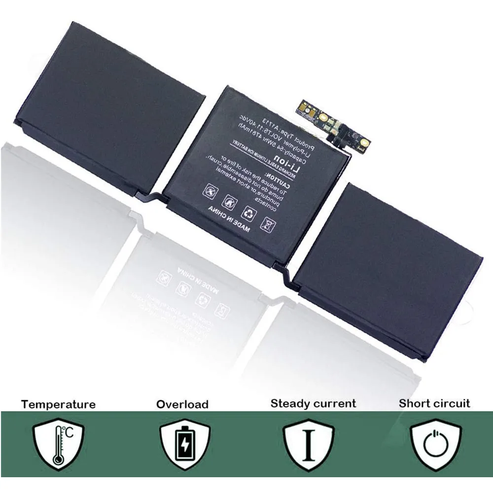 Аккумулятор A1713 для Macbook Pro Retina 13 3 '' аккумулятор A1708 MLL42CH/A MLUQ2CH/A совместим с