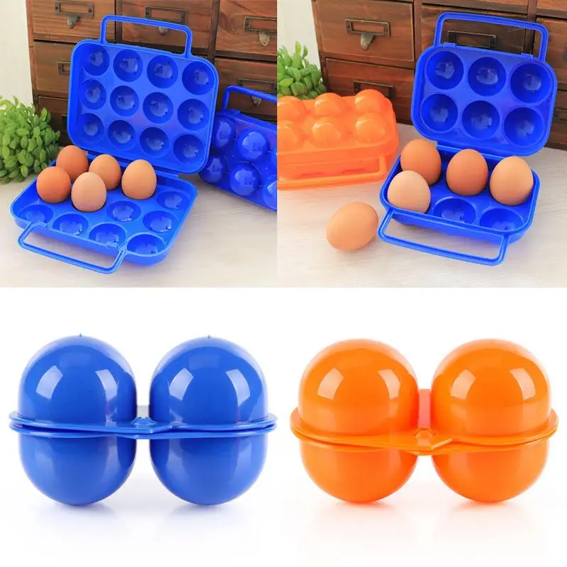 

Portable Carry 2/6/12 Eggs Container Holder Storage Case Box Box Folding Eggs Q9W5
