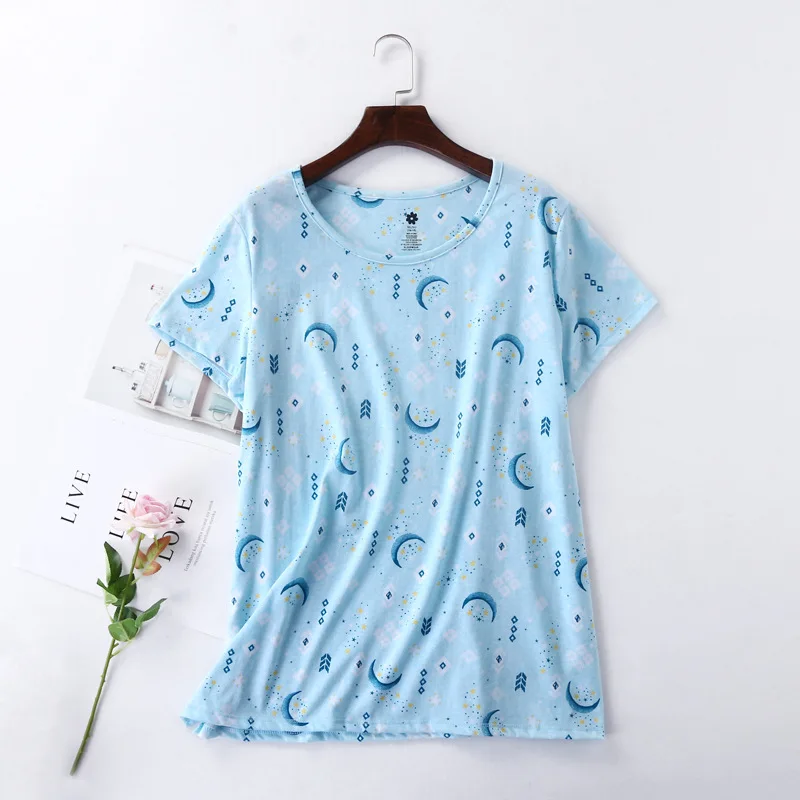 2021 летний Женский Повседневный пижамный комплект с принтом персонажей из