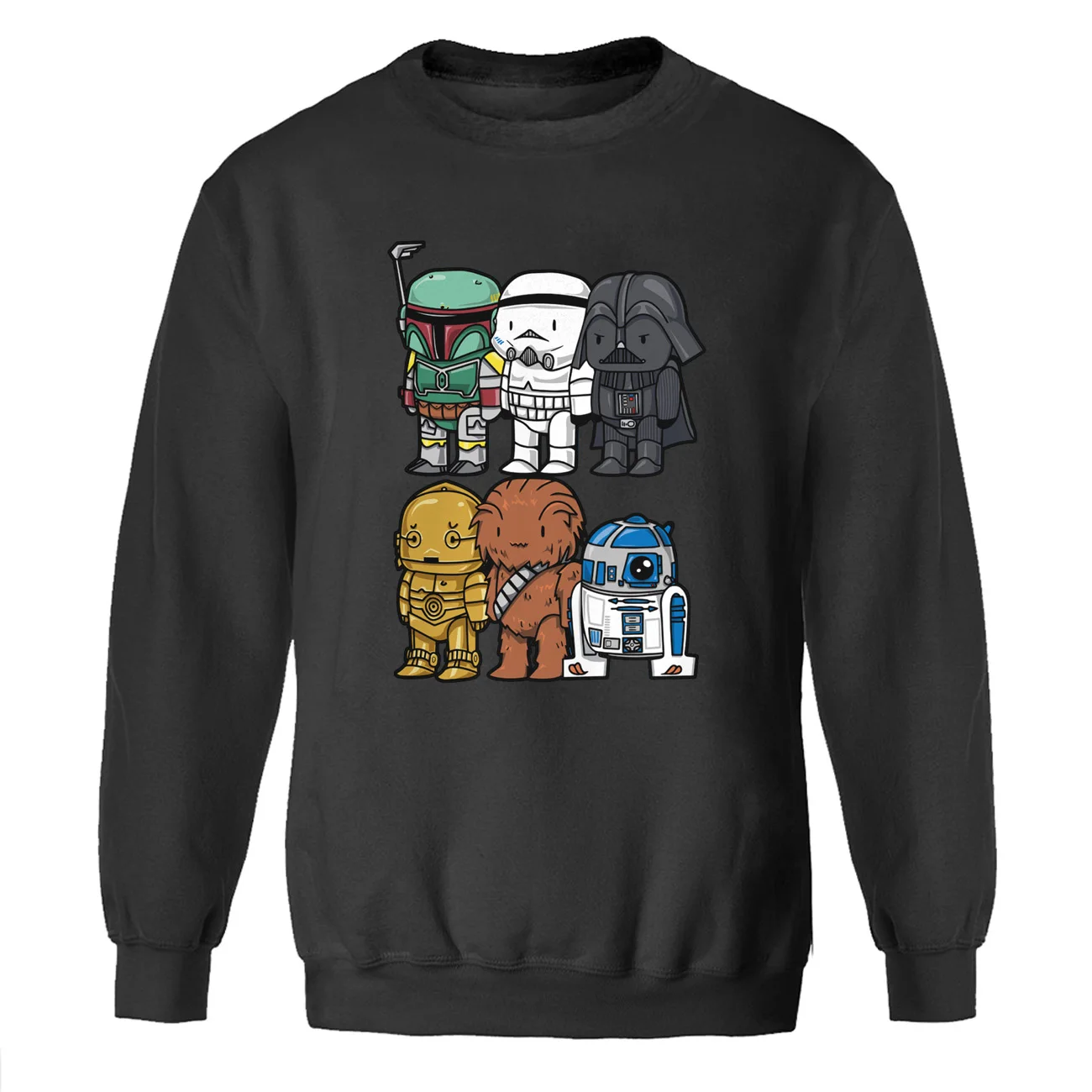 Толстовки Star Wars, толстовки для мужчин, йода Дарт Вейдер, свитер с круглым вырезом, зима-осень, Звездные войны, научная фантастика, фильмы, уличная одежда - Цвет: black 6