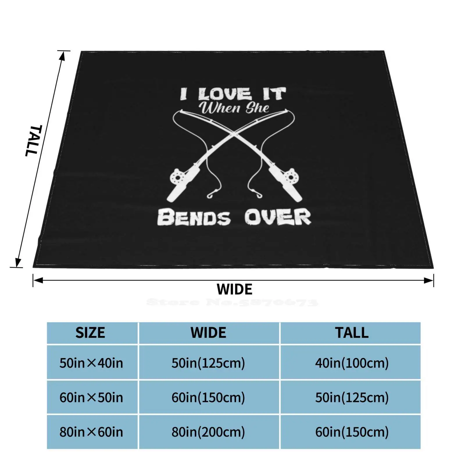 I Love It When She Bends Over Funny Fishing Lover Fa Gift Hot Sale Printing High Qiality Flannel Blanket Hunter Hunting Buck | Дом и сад