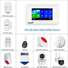 Камера видеонаблюдения, домашняя сигнализация с большим сенсорным экраном 3G, GSM, Wi-Fi, ip-камера на солнечной батарейке, поддержка RFID-карт, управление через приложение