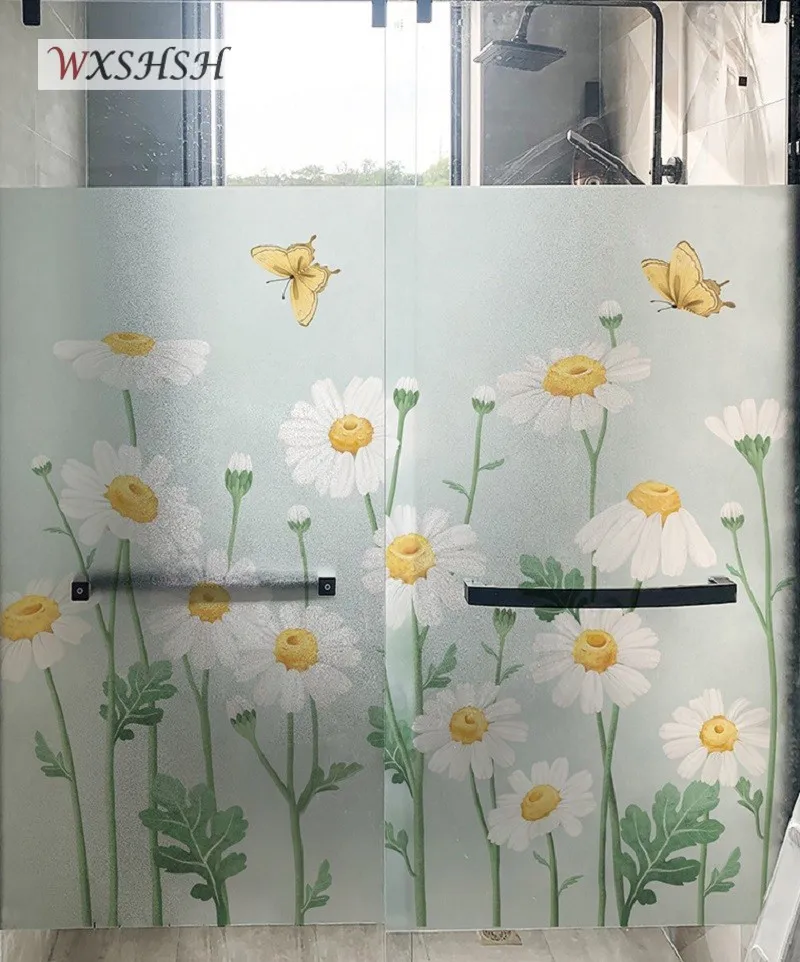 Статическая липкая оконная наклейка по индивидуальному размеру с узором