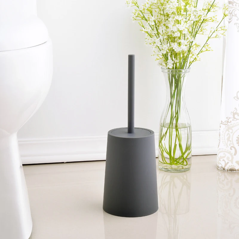 

Toilet Brush Deep Cleaner Silicone Toilet Brush with No-Slip Long Plastic Handle and Flexible Bristle Silicone Toilet REME889