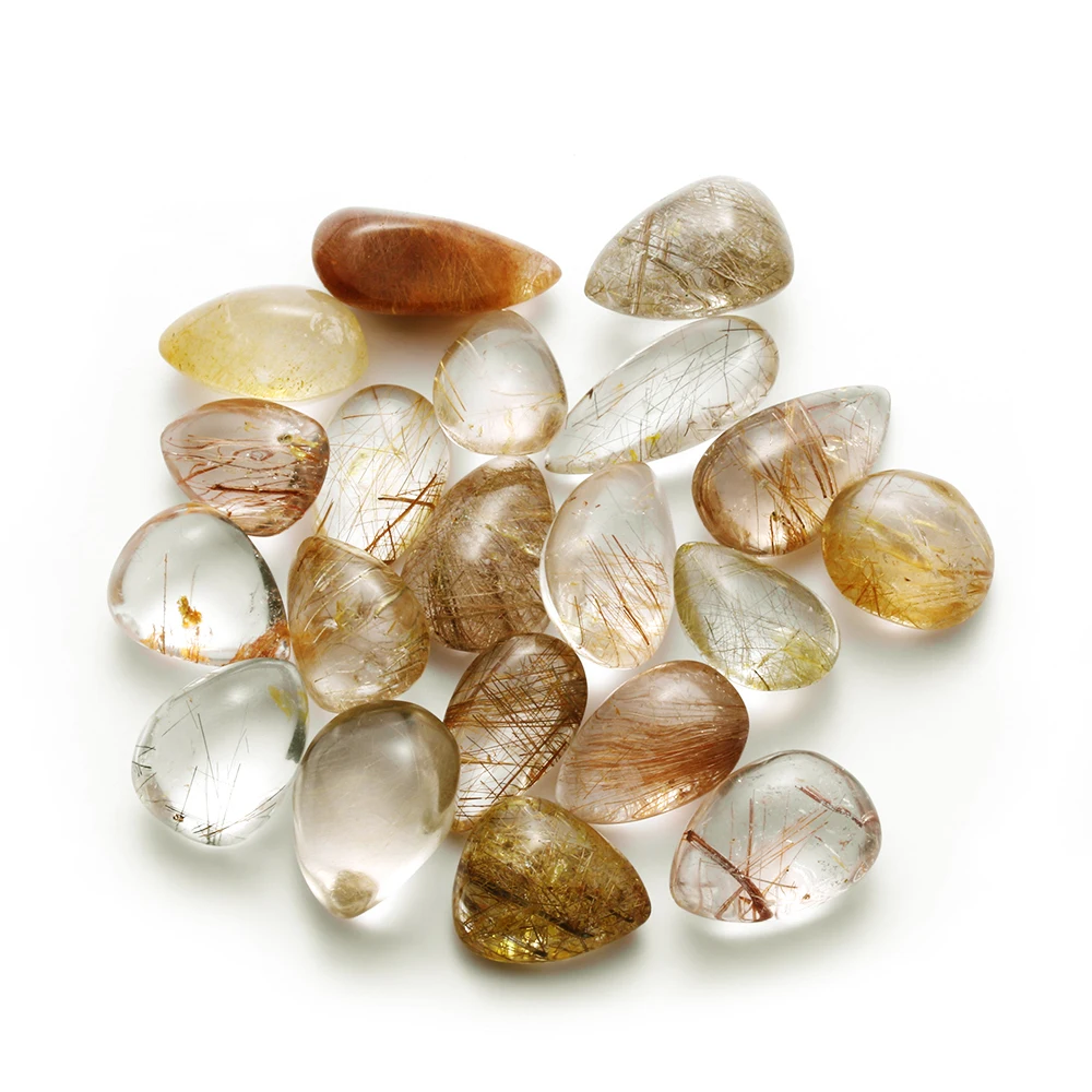 Натуральные золотые волосы, рутиловый кварц, кристаллы для волос