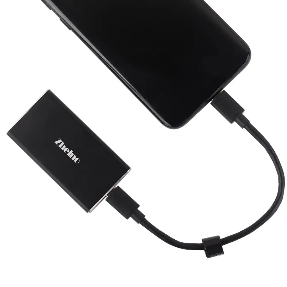 Zheino портативный SSD P1 256 Гб OTG USB 3 1 Type C внешний твердотельный жесткий диск для