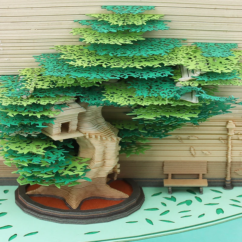 Новое поступление бумажный коврик для заметок Treehouse 3D инновационные домашние