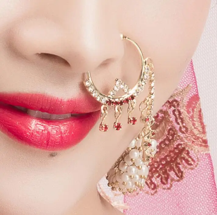 Wholesale India Woman Girl Belly Dance Accessories Performance Headdress Earrings and Nose Ring | Тематическая одежда и