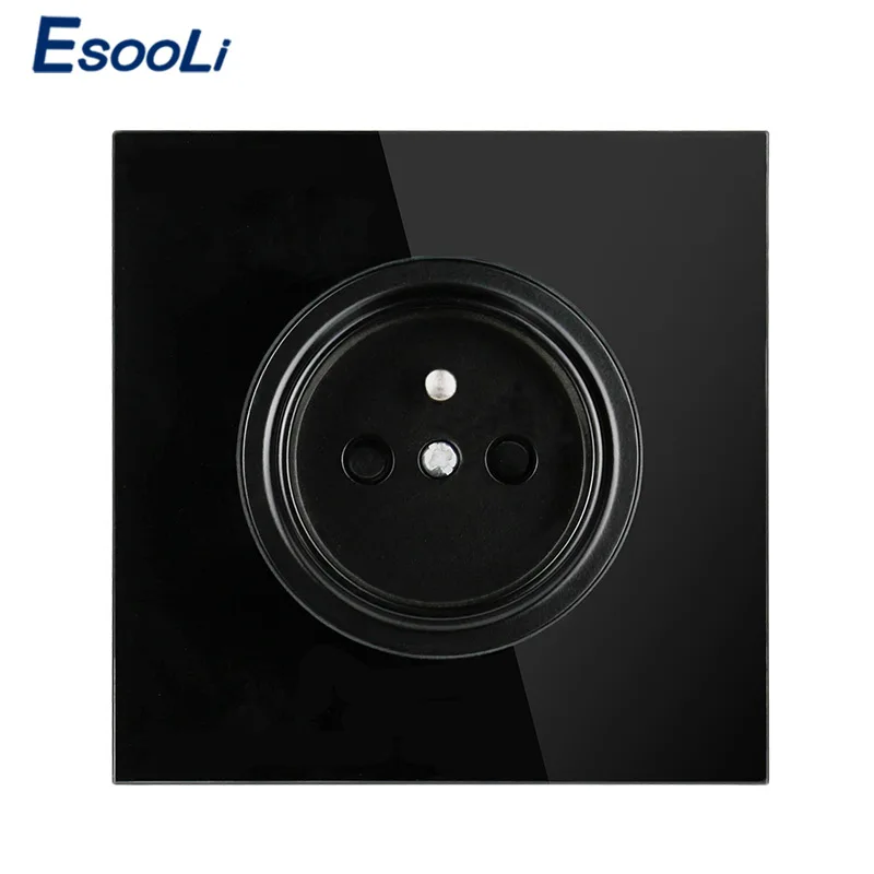 EsooLi французский стандартный настенный разъем питания Хрустальная стеклянная