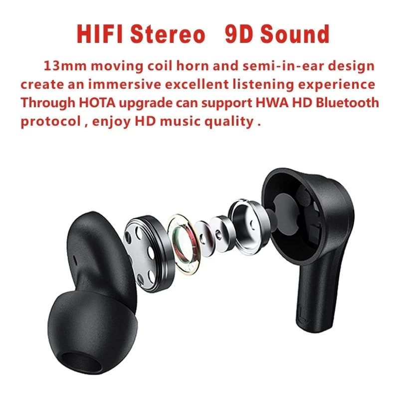 

Lenovo QT82 Ture Wireless Earbuds Touch Control Bluetooth Earphones Stereo HD Talking With Mic wireless headphone 400mAh Battery