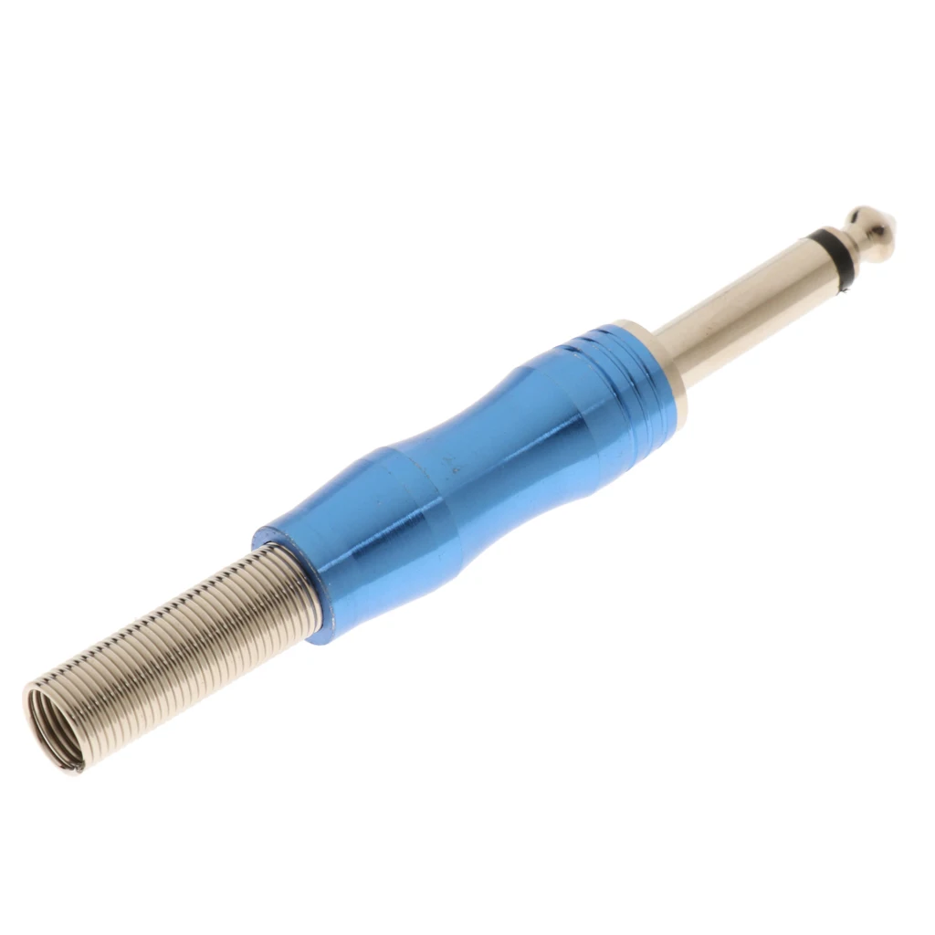 Copper 6.35mm 1/4inch Mono Jack Plug Adapter Connector for Microphone Mixer Speaker Amplifier | Спорт и развлечения
